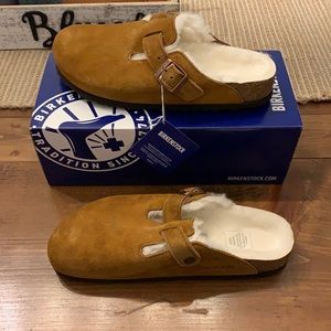 Birkenstock Boston Mink fur 7 medium new